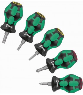 Wera Stubby/Topaç 1 Düz Yıldız Tornavida Seti 5P 05008870001
