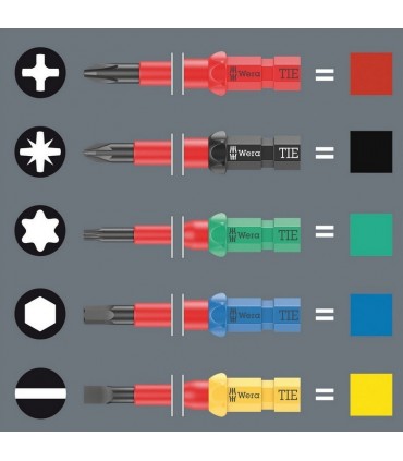 Wera KK VDE 60i Geçmeli Tornavida Ucu TIE Düz 1.2x6.5x157mm 05006505001