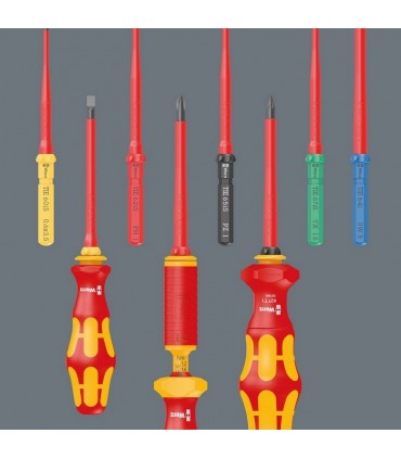 Wera KK VDE 60i Geçmeli Tornavida Ucu TIE Düz 1.2x6.5x157mm 05006505001