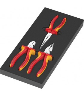 Wera 9784 Özel Kesim Sünger Knipex VDE İzole Pense Set 1 3P 05150184001