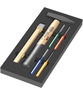 Wera 9782 Özel Kesim Sünger Çekiç Keski Set 1 6P 05150182001
