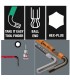 Wera 950 SPKS Renkli Kısa Allen Anahtar Topbaş HexPlus 5/32" 05022654001