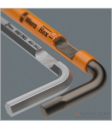 Wera 950 SPKS Renkli Kısa Allen Anahtar Topbaş HexPlus 3mm 05022672001
