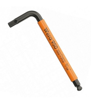 Wera 950 SPKS Renkli Kısa Allen Anahtar Topbaş HexPlus 3/16" 05022655001