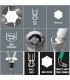 Wera 950 PKL BM Alyan Anahtar Topbaş HexPlus 10mm Blacklaser 05027109001