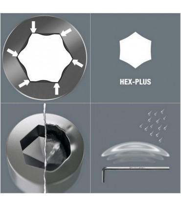 Wera 950 L Krom Alyan Anahtar HexPlus Uzun 4mm 05021620001
