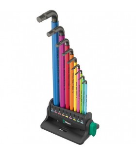 Wera 950/9 SPKL Renkli HexPlus Topbaş Allen Set 3 Mıknatıslı 05133165001