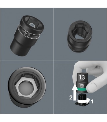 Wera 8790 C Zyklop Impaktor 1/2" Lokma 38x13mm 05004570001