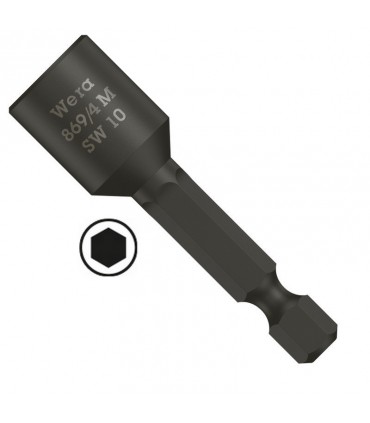 Wera 869/4 Nutsetter Bits Bağlantılı Lokma 50x10mm 05060405001