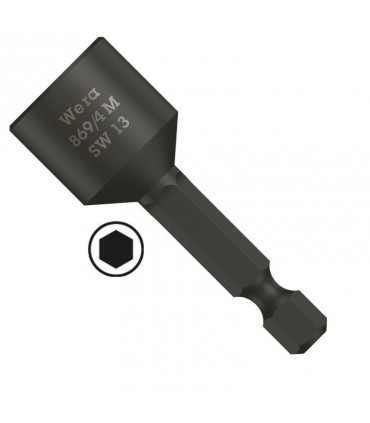 Wera 869/4 M Nutsetter Bits Bağlantılı Lokma Seti Mıknatıslı 8P 05073495001