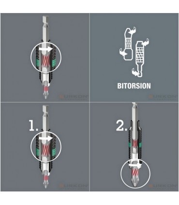 Wera 855/ BTZ Pozidriv Bits Uç 25mm PZ1 05056720001