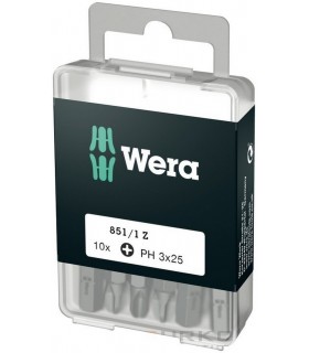 Wera 851/1 Z Yıldız Bits Uç 25mm PH3 10 Adet 05072402001