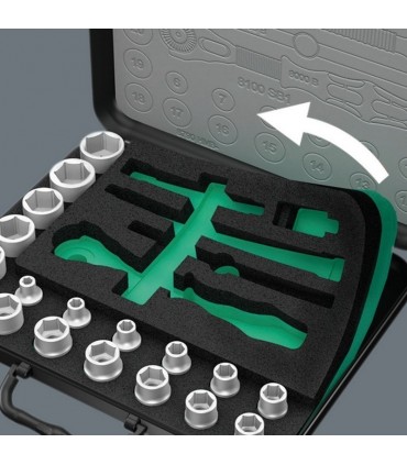 Wera 8100 SA SC2 Zyklop Cırcır Lokma Bits Seti 05160785001