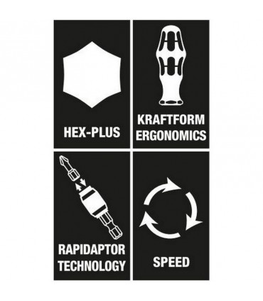 Wera 8100 SA SC2 Zyklop Cırcır Lokma Bits Seti 05160785001