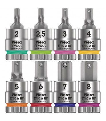 Wera 8100 SA ALL Zyklop Cırcır 1/4" Lokma Bits Seti 05003755001