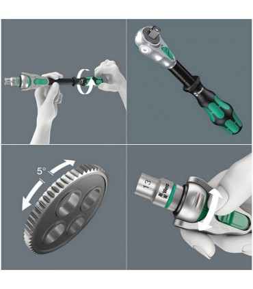 Wera 8100 SA6 Zyklop Cırcır 1/4" Lokma Bits Seti 05004016001