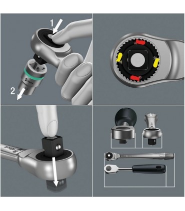 Wera 8003 A Zyklop Metal Cırcır 1/4" Sürücü 05004003001