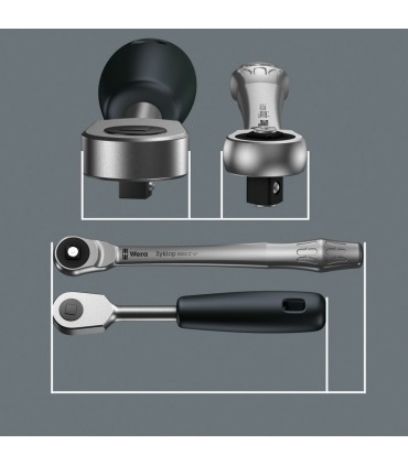 Wera 8003 A Zyklop Metal Cırcır 1/4" Sürücü 05004003001