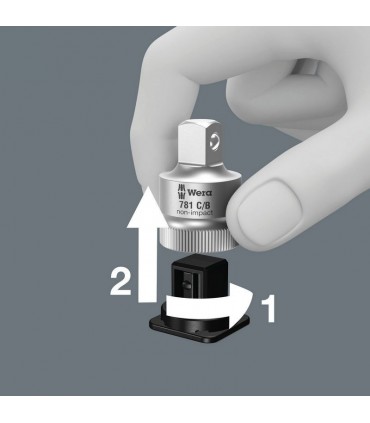 Wera 781 A/C 1/4" - 1/2" Lokma Çevirici 36mm 05042671001