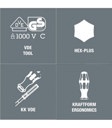 Wera 68i VDE Geçmeli Tornavida Ucu 154mm Robertson R2 05003416001