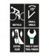 Wera 6003 Bisiklet Tamir Joker Yıldız Açık Ağız Anahtar Seti 5P 05004178001