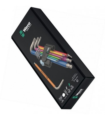 Wera 3950/9 SPKL Hexplus Renkli Topbaş Alyan Seti 05022669001