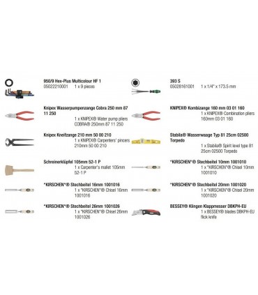 Wera 2go H1 Ağaç İşleri Alet Seti 05134011001