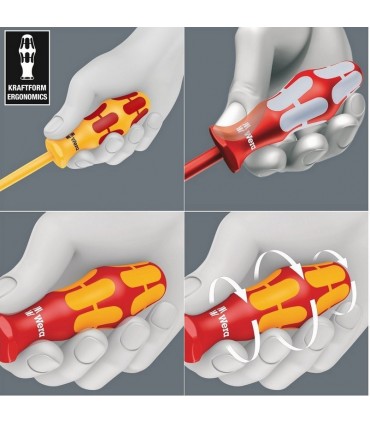 Wera 162i VDE Yıldız/Düz Tornavida PH/S1 80mm 05006380001