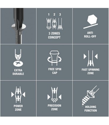 Wera 1567 ESD HF Torx Mikro Tornavida 60mm TX8 05030404001