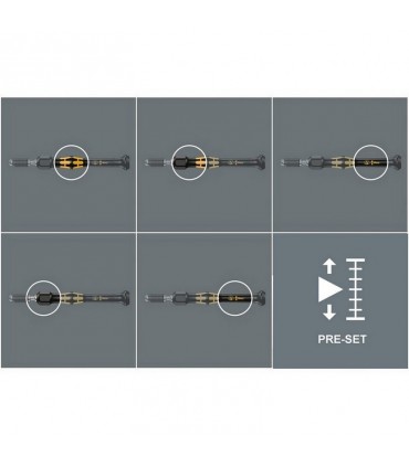 Wera 1460 ESD 0.02-0.06Nm Önayarlı Torklu Mikro Tornavida 4mm Hios 05074800010