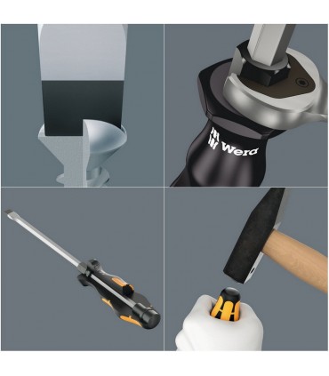 Wera 900/7 Pozidriv Düz Keski Tornavida Seti 3 Açacaklı 7P 05137813001