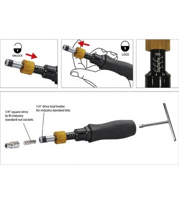 GAV TTR-1.2 0.1-1.2Nm 1/4" Ayarlanabilir Torklu Tornavida ±%6