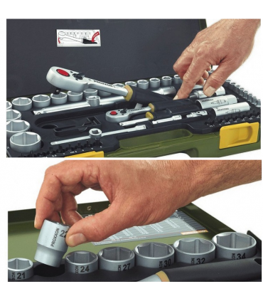 Proxxon Endüstriyel 23080 1/4" Cırcır Lokma Bits Takımı 36P