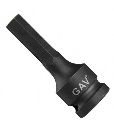 GAV 244010012 Ağır İş 1/2" Havalı Lokma Bits Hex/Alyan 12mm [H:100mm]