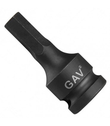 GAV 24406006 Ağır İş 1/2" Havalı Lokma Bits Hex/Alyan 6mm [H:60mm]