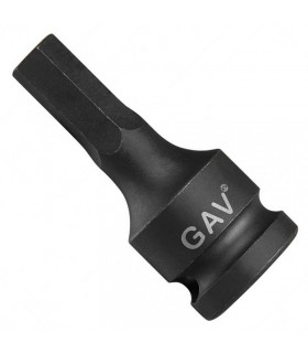 GAV 24406008 Ağır İş 1/2" Havalı Lokma Bits Hex/Alyan 8mm [H:60mm]